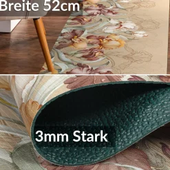 Küchenläufer Teppichläufer Läufer Flur Küchenteppich rutschfest pflegeleicht Tavero Breite 52cm