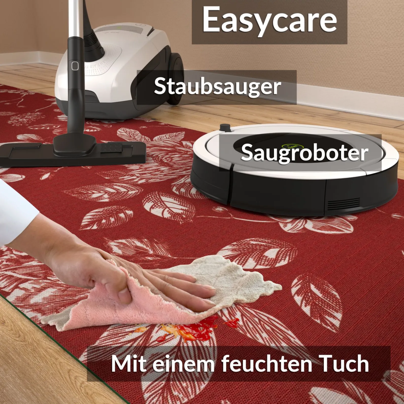Küchenläufer Teppichläufer Läufer Flur Küchenteppich rutschfest pflegeleicht Velora Breite 52cm