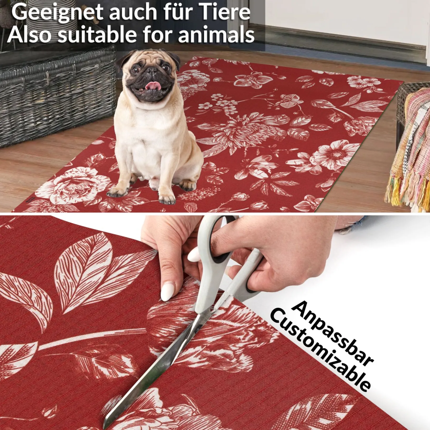 Küchenläufer Teppichläufer Läufer Flur Küchenteppich rutschfest pflegeleicht Velora Breite 52cm