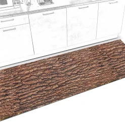Küchenläufer waschbar Küchenteppich rutschfest Sprinty Baumrinde 52cm Breite