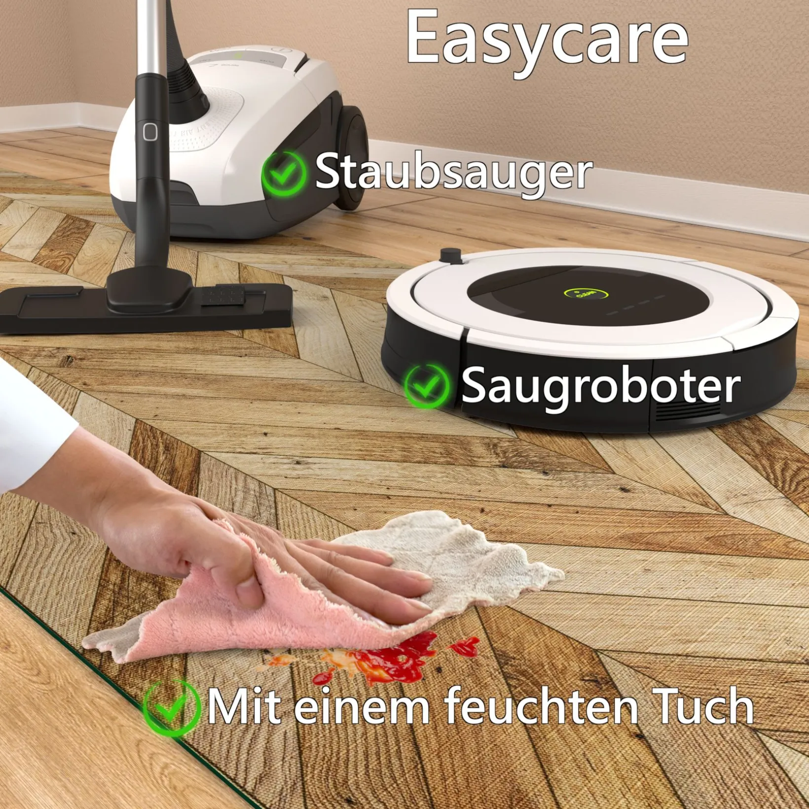Küchenläufer waschbar Küchenteppich rutschfest Sprinty Parkett 52cm Breite