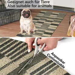 Küchenläufer waschbar Küchenteppich rutschfest Sprinty Barcode 52cm Breite