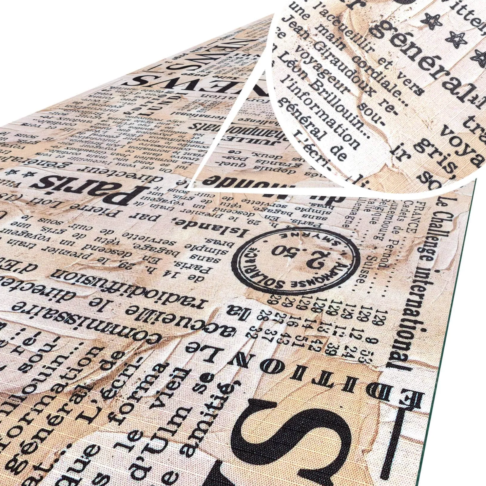 Küchenläufer waschbar Küchenteppich rutschfest Sprinty Newspaper 52cm Breite