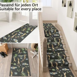 Küchenläufer waschbar Textil + PVC Küchenteppich rutschfest Sprinty Indonesia Mattone Rot 50cm Breit