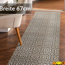 Küchenteppich Küchenläufer abwaschbar Teppichläufer Küche rutschfest Flur Läufer pflegeleicht Stella Breite 67cm