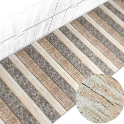 Küchenteppich Küchenläufer abwaschbar Teppichläufer Küche rutschfest Flur Läufer pflegeleicht Holz Breite 67cm