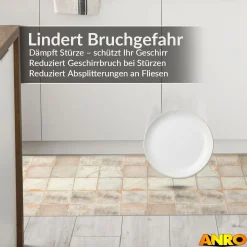 Küchenteppich Küchenläufer abwaschbar Teppichläufer Küche rutschfest Flur Läufer pflegeleicht Rustikale Optik Breite 67cm