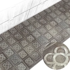 Küchenteppich Küchenläufer abwaschbar Teppichläufer Küche rutschfest Flur Läufer pflegeleicht Barcelona-Blume Breite 67cm