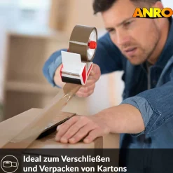 Klebeband Paketklebeband Paketband Packband BOPP 66m x 48mm Braun 6er oder 36er Rollen Set