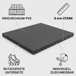 Kofferraummatte Anthrazit Kofferraumschutz Antirutschmatte Meterware