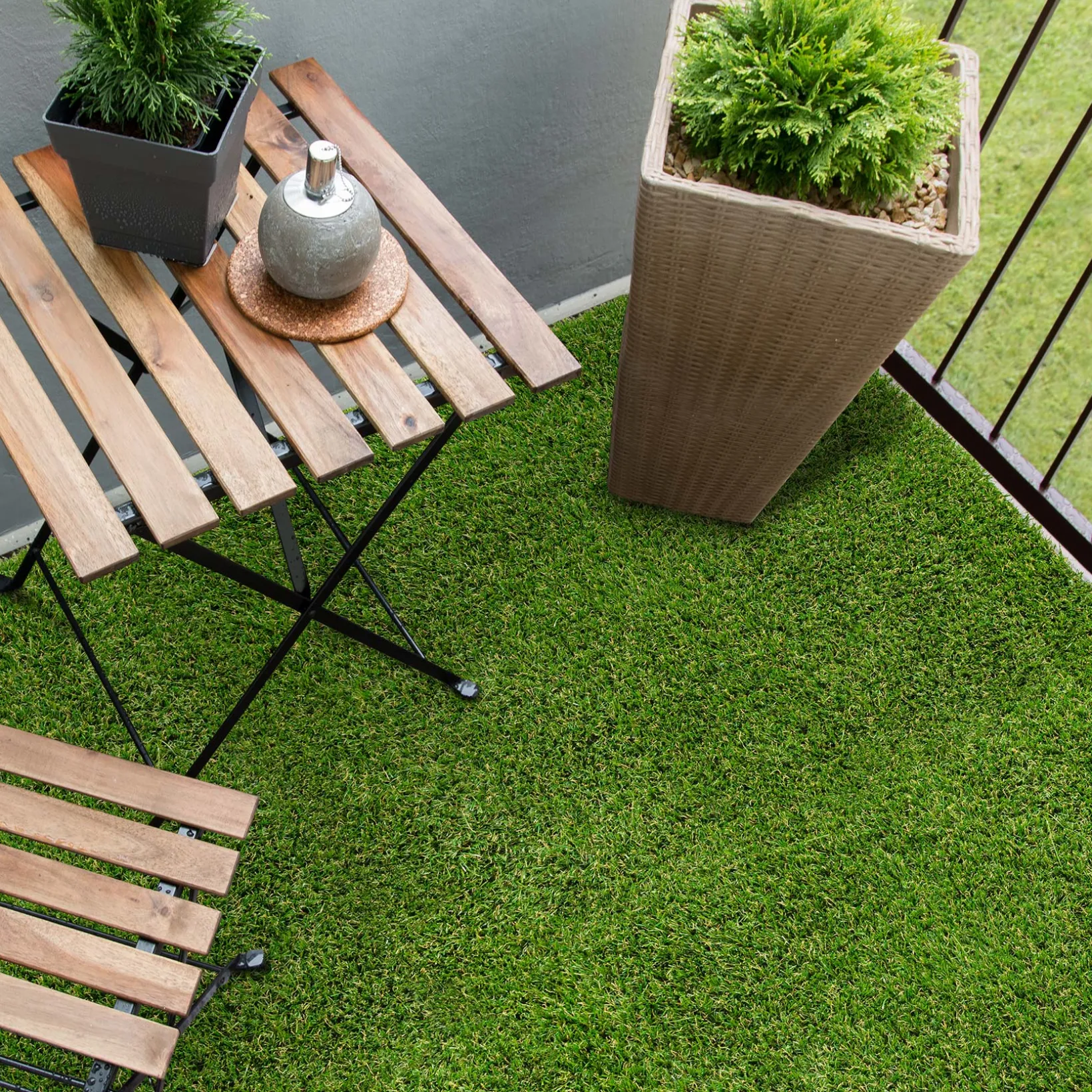Kunstrasen Rasenteppich Grün Garten Balkon 30mm