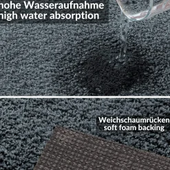Kurzflor Teppich Läufer Flur Wohnzimmer Schlafzimmer Sweet Bettumrandung nach Maß