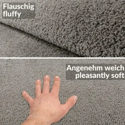 Kurzflor Teppich Läufer Flur Wohnzimmer Schlafzimmer Sweet Bettumrandung nach Maß