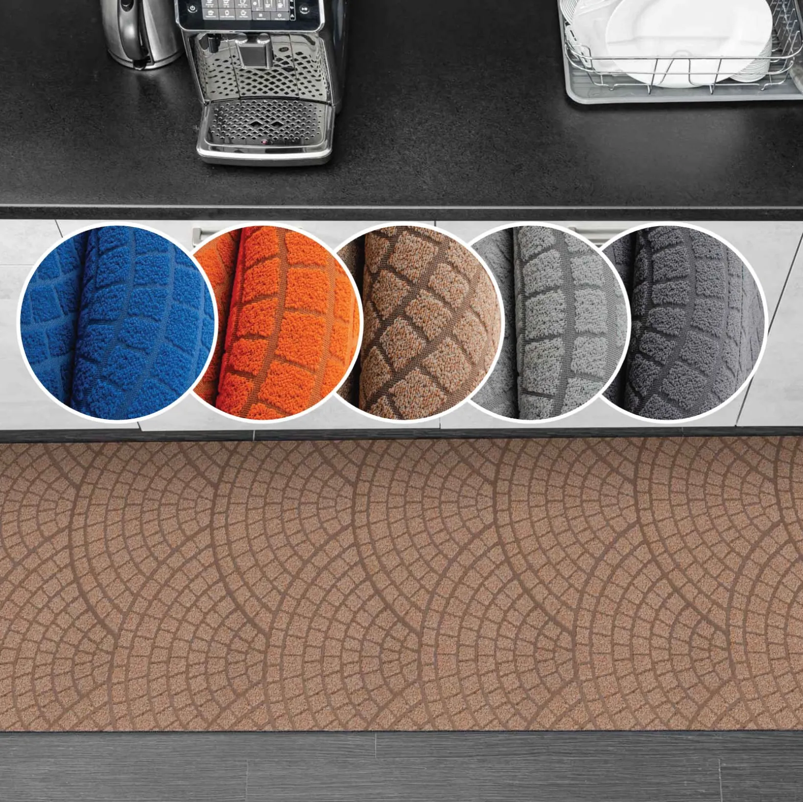 Läufer Flur Teppichläufer Küchenläufer Premium Läufer waschbar Davis Breite 50cm