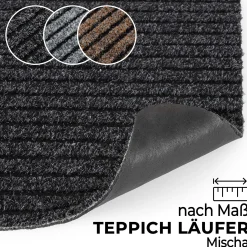Läufer Flur Teppichläufer Sauberlaufmatte Mischa nach Maß