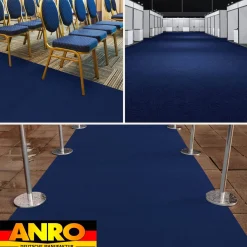 Messeteppich Eventteppich Marineblau Teppich für Messe Event Messeboden Meterware BFL-S1 Alex