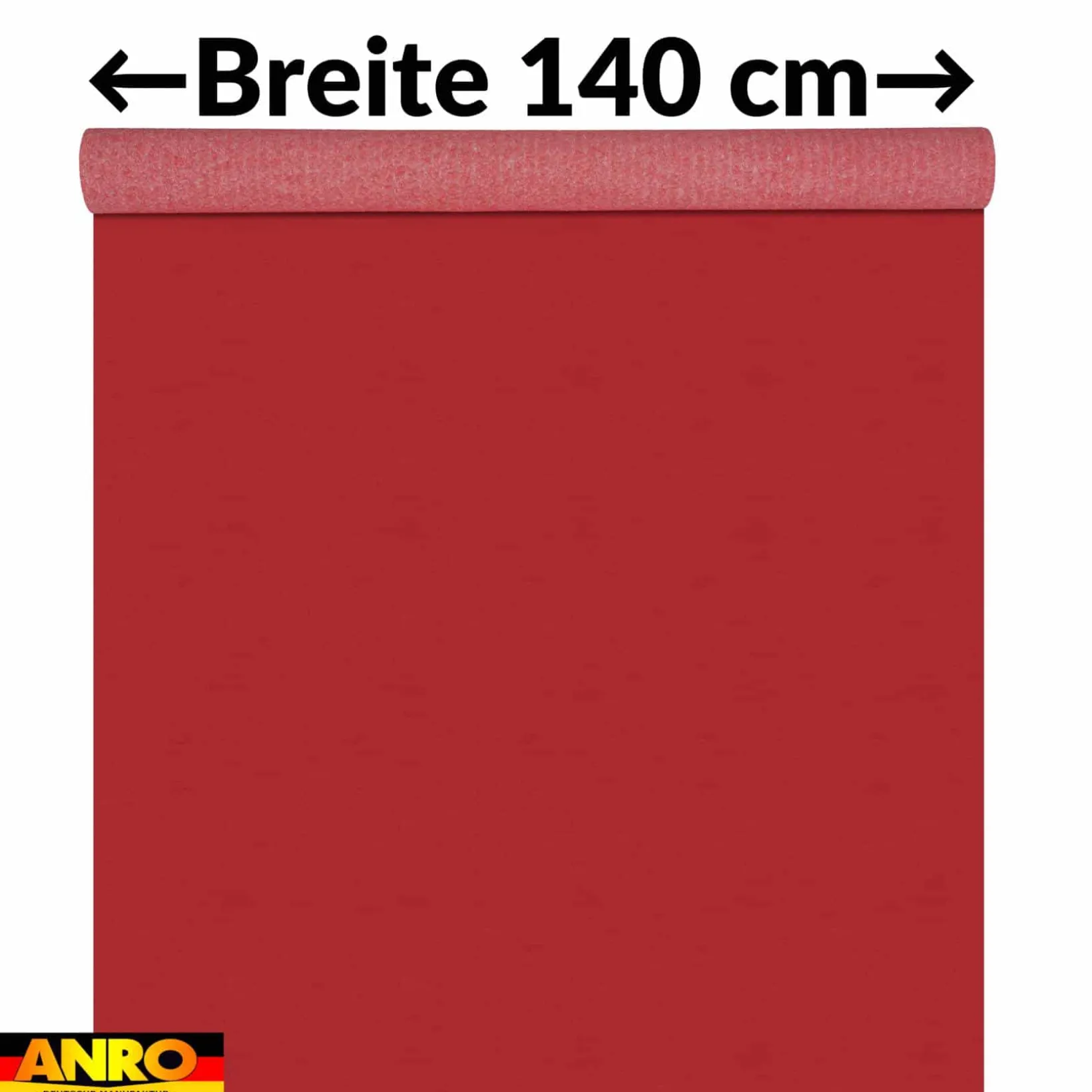Messeteppich Eventteppich Ziegelrot Teppich für Messe Event Messeboden Meterware BFL-S1 Alex