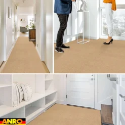Messeteppich Rips Teppich für Messe Büro Eventteppich Beige Meterware BFL-S1 Yula