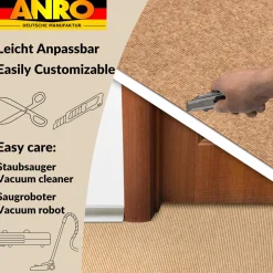 Messeteppich Rips Teppich für Messe Büro Eventteppich Beige Meterware BFL-S1 Yula