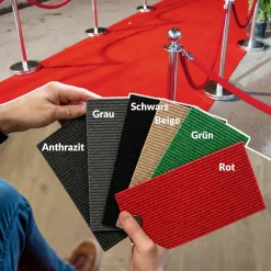 Messeteppich Rips Teppich für Messe Büro Eventteppich Beige Meterware BFL-S1 Yula
