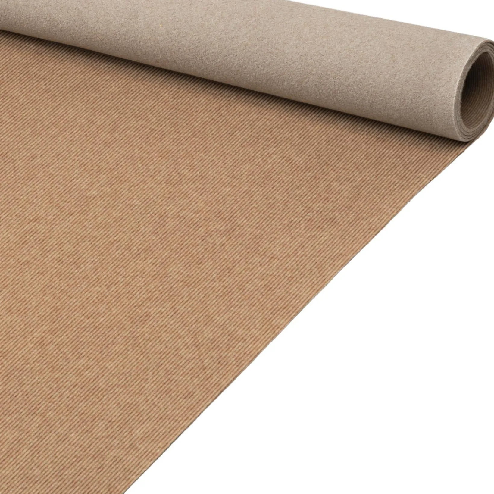 Messeteppich Rips Teppich für Messe Büro Eventteppich Beige Meterware BFL-S1 Yula