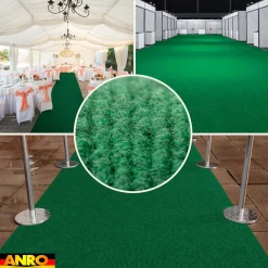 Messeteppich Rips Teppich für Messe Büro Eventteppich Grün Meterware BFL-S1 Yula