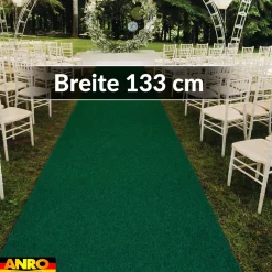 Messeteppich Rips Teppich für Messe Büro Eventteppich Grün Meterware BFL-S1 Yula