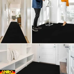 Messeteppich Rips Teppich für Messe Büro Eventteppich Schwarz Meterware BFL-S1 Yula