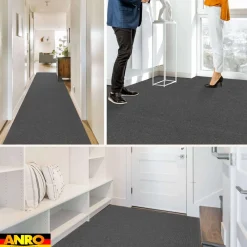 Messeteppich Rips Teppich für Messe Büro Eventteppich Grau Meterware BFL-S1 Yula