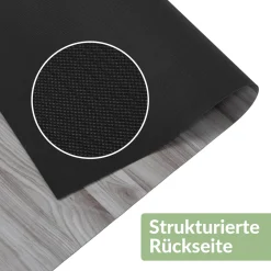 PVC Bodenbelag Vinyl Fußbodenbelag PVC Boden Vinylboden Holz Grau Meterware Breite 140cm