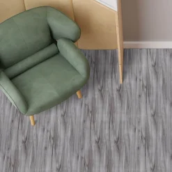PVC Bodenbelag Vinyl Fußbodenbelag PVC Boden Vinylboden Holz Grau Meterware Breite 140cm