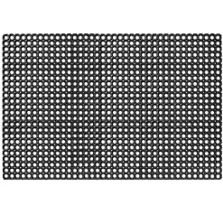 Ringgummimatte Schmutzfangmatte Fußabtreter Gummimatte Wabenmatte 100x150cm Schwarz 23mm