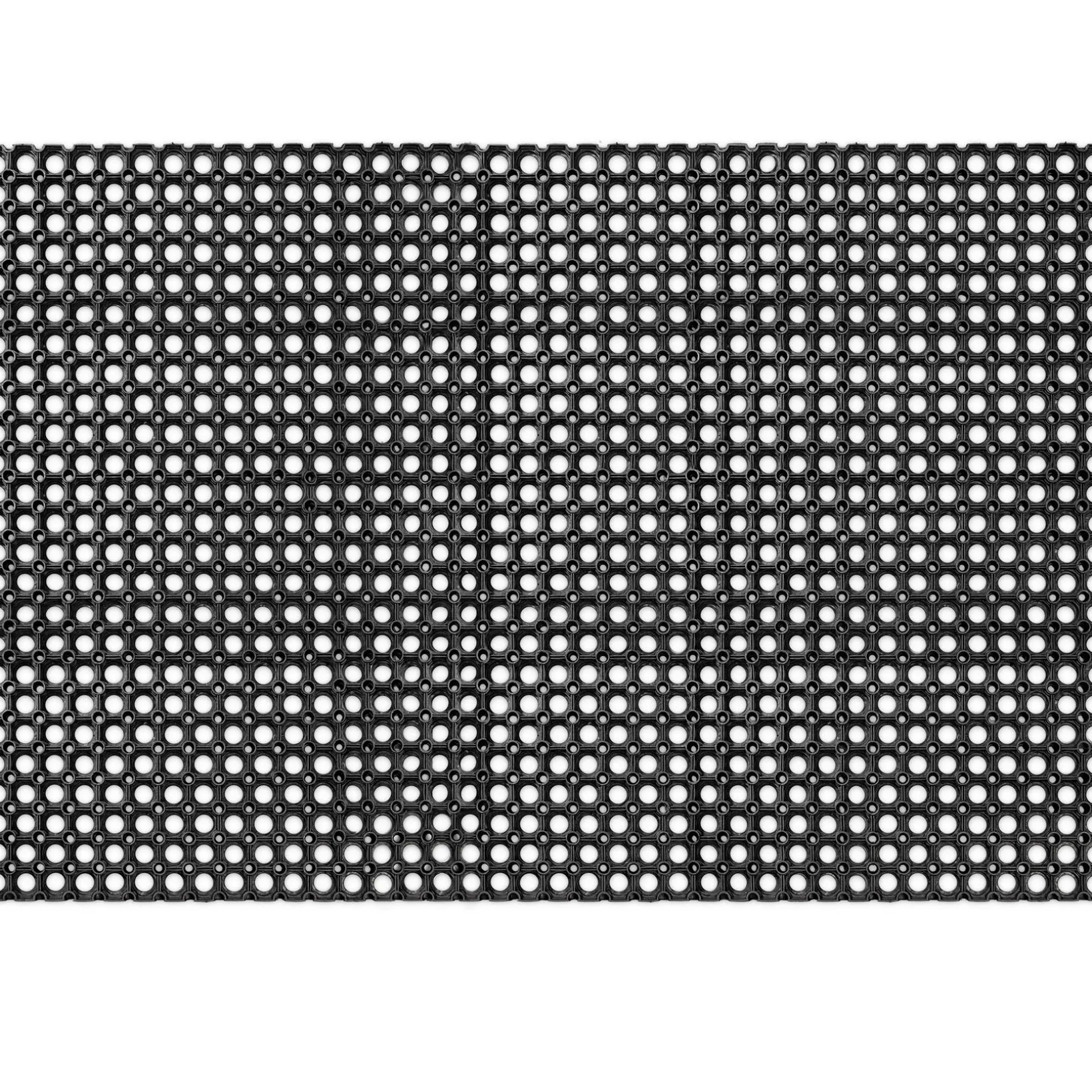 Ringgummimatte Schmutzfangmatte Fußabtreter Gummimatte Wabenmatte 100x200cm Schwarz