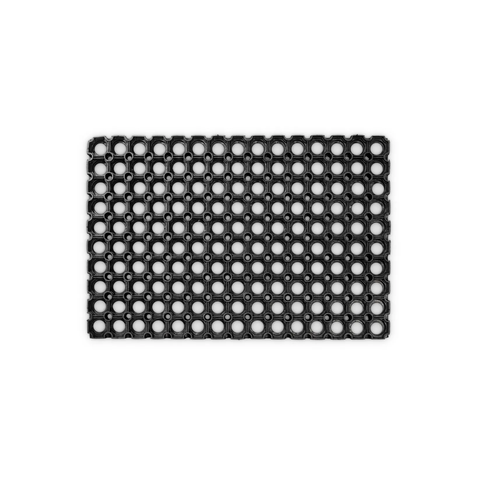 Ringgummimatte Schmutzfangmatte Fußabtreter Gummimatte Wabenmatte 40x60cm Schwarz 23mm