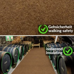 Sauberlaufmatte Schmutzfangmatte Teppichläufer Läufer Flur Innen Außen Eingang POET Breite 100cm Kokos