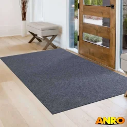 Sauberlaufmatte Teppichläufer Schmutzfangmatte Flur Läufer Teppich BOB Grau Schmutzfangläufer robust Meterware 120cm