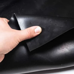 SBR Gummimatte Meterware Gummi Bodenbelag Glatt Schwarz Stärke: 1mm 100cm Breite
