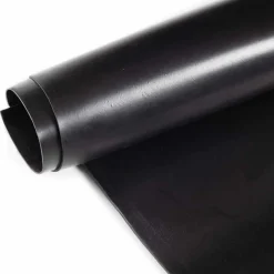 SBR Gummimatte Meterware Gummi Bodenbelag Glatt Schwarz Stärke: 1mm 100cm Breite
