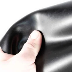 SBR Gummimatte Meterware Gummi Bodenbelag Glatt Schwarz Stärke: 1mm 100cm Breite