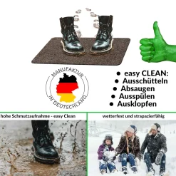 Schmutzfangmatte Schmutzfangläufer nach Maß Fußmatte Sauberlaufmatte