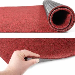 Schmutzfangteppich Rot Sauberlaufmatte Schmutzfangmatte Flur Teppich Teppichläufer Läufer Flur POET Breite 100cm