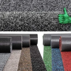 Schmutzfangteppich Sauberlaufmatte Flur Teppich Teppichläufer Läufer Flur POET Breite 80cm Grau