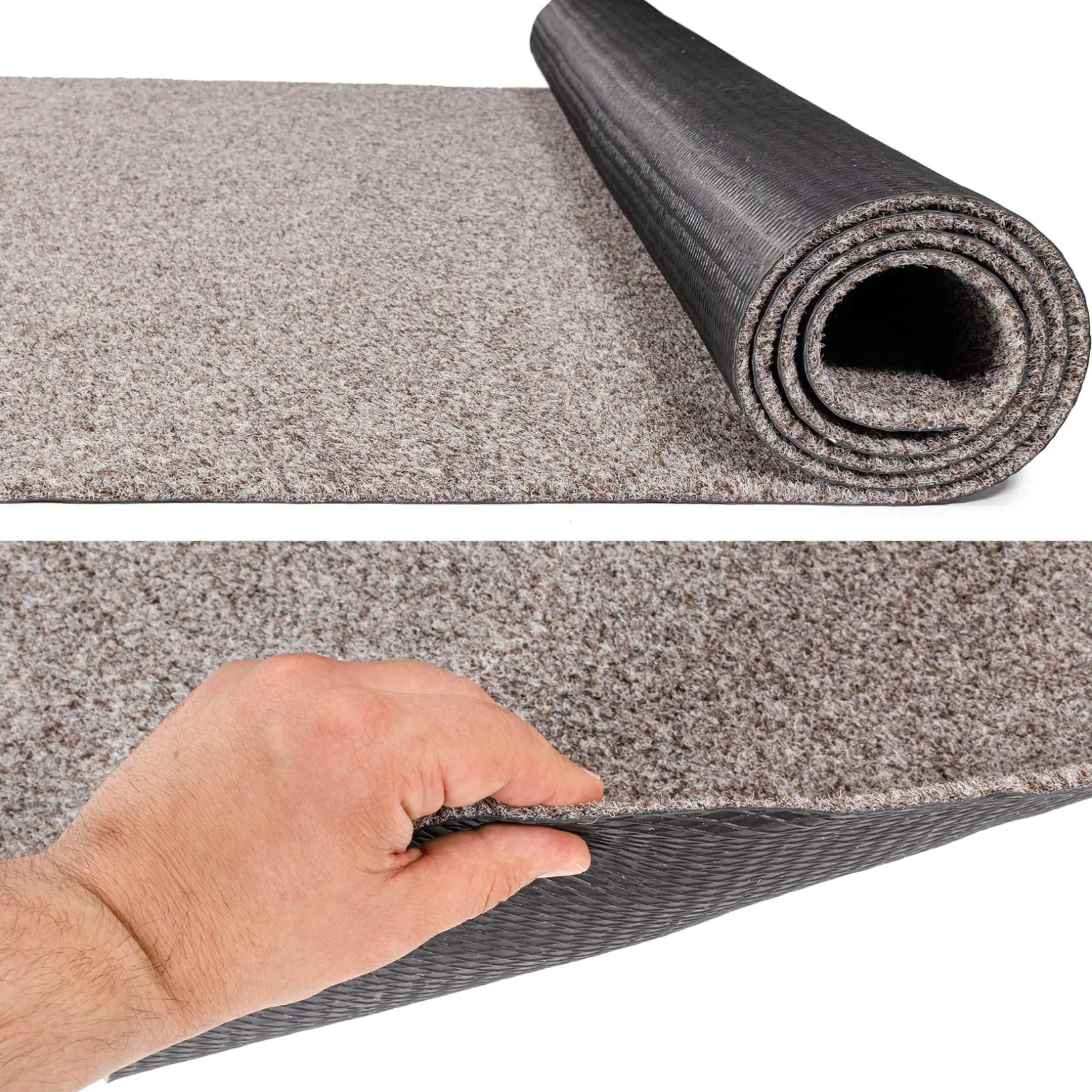 Schmutzfangteppich Sauberlaufmatte Flur Teppich Teppichläufer Läufer Flur POET Breite 160cm Beige