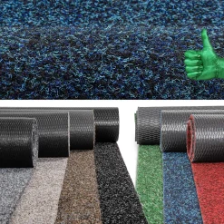 Schmutzfangteppich Sauberlaufmatte Schmutzfangmatte Flur Teppich Teppichläufer Läufer Flur POET Breite 100cm Blau
