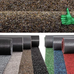 Schmutzfangteppich Sauberlaufmatte Flur Teppich Teppichläufer Läufer Flur POET Breite 160cm Braun