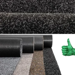 Schmutzfangteppich Sauberlaufmatte Schmutzfangmatte Flur Teppich Teppichläufer Läufer Flur POET Breite 100cm Schwarz