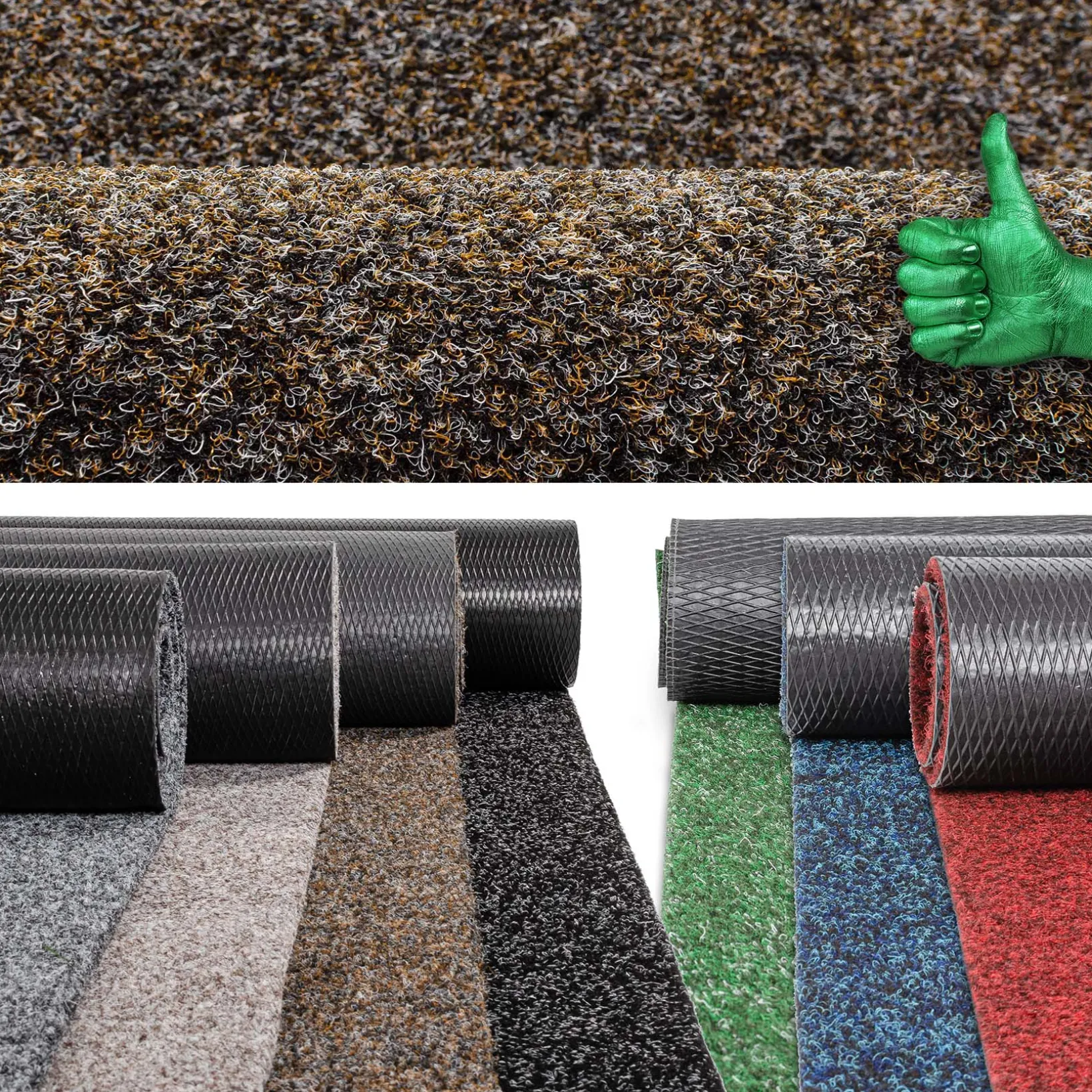 Schmutzfangteppich Sauberlaufmatte Flur Teppich Teppichläufer Läufer Flur POET Breite 80cm Braun