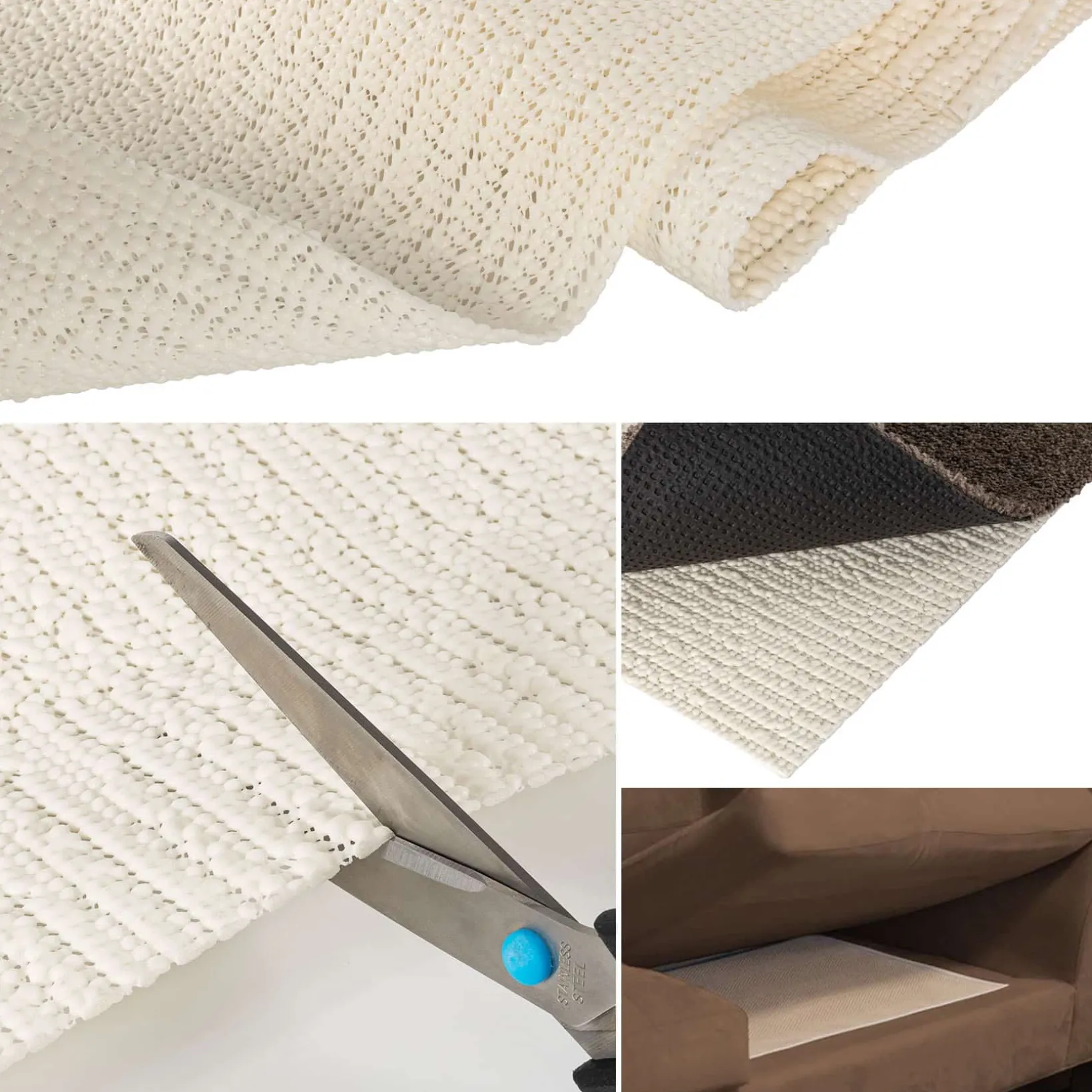 Teppich Antirutschmatte rutschfester Teppichstopper Teppichunterlage Twist Gleitschutz Universal Meterware 3 Breiten