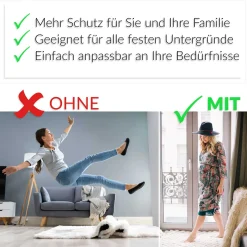 Teppich Antirutschmatte rutschfester Teppichstopper Teppichunterlage Twist Gleitschutz Universal Meterware 3 Breiten