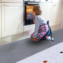 Teppichläufer Flurläufer Küchenläufer Velours Wilson Grau 65cm Breit